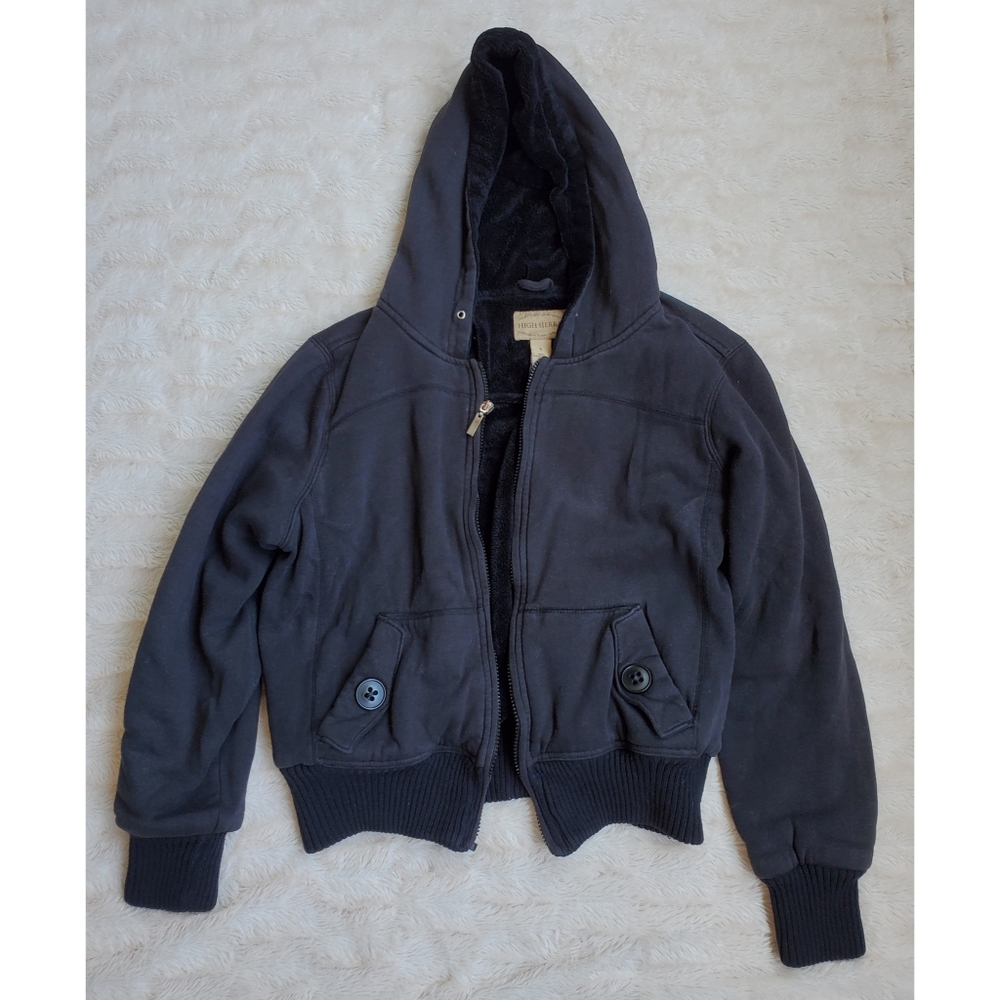 High Sierra Black Hooded Jacket